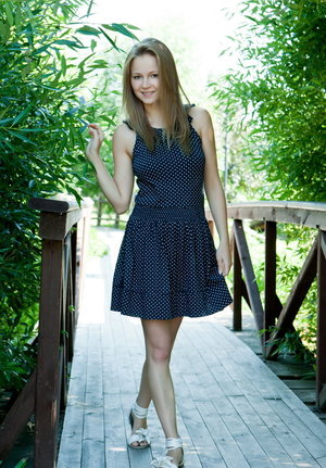 18 year old girl Kasey Chase submits to a dominant man wearing latex gloves